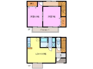 甚目寺駅 徒歩21分 1-2階の物件間取画像